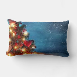 Almofada Lombar Merry Christmas_throw pillow