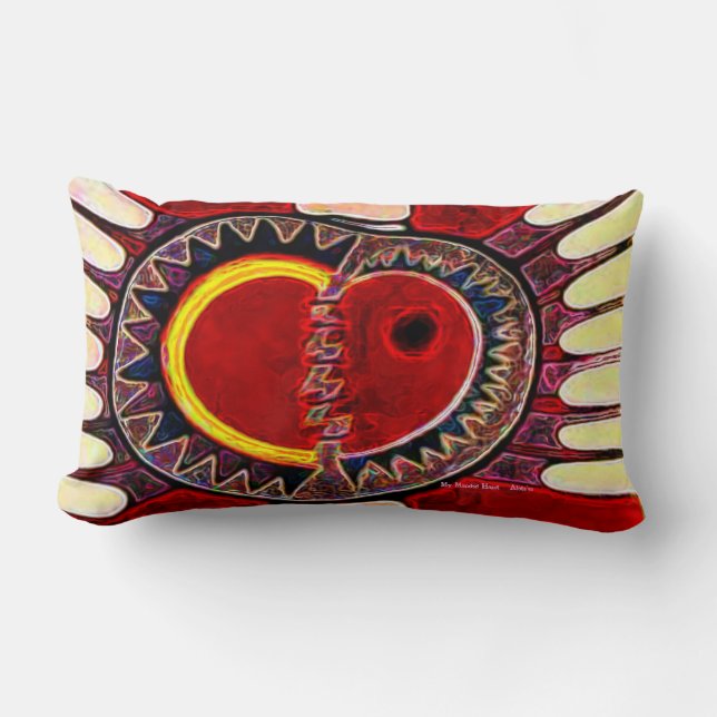 Almofada Lombar Meu coração emendado (Frente)