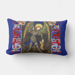 Almofada Lombar Michael, o Arcanjo com o Diabo, Dragões Vermelhos