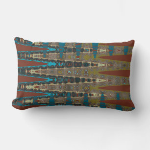 Almofada Lombar Millefiori Mosaic Boho Sudoeste Zigzag