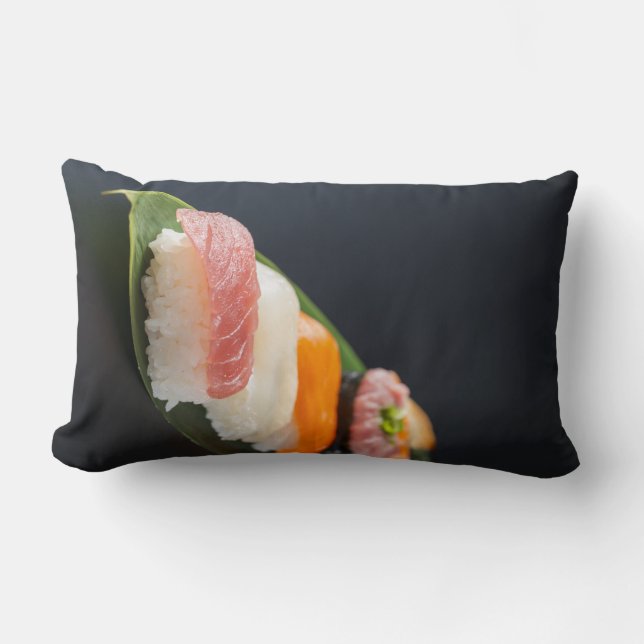 Almofada Lombar Minimal Sushi Art Cushion – Japanese Essence (Frente)