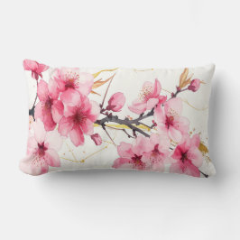 Almofada Lombar Minimalist Pink Sakura Zen Throw Cushion