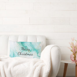 Almofada Lombar Mint Aqua Pearl Dourado Marble