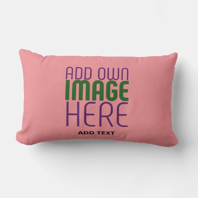 ALMOFADA LOMBAR MODELO MODERNO EDITABLE SALMON PINK IMAGE (Frente)