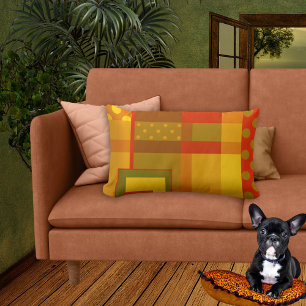 Almofada Lombar Modern Abstract Design Fall Pattern Pillow