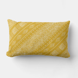 Almofada Lombar Modern Boho Tribal Yellow
