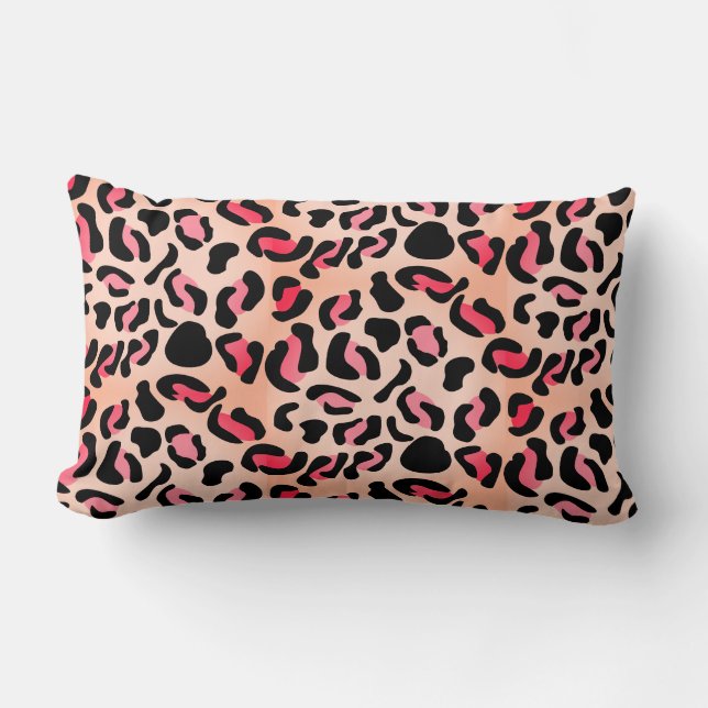 Almofada Lombar Modern Leopard Pattern Animal Print (Frente)