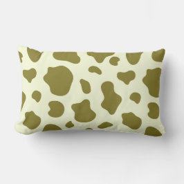 Almofada Lombar Modern Olive Green Cow Print