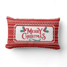 Modern Red Knitting Natal Sem Olhos