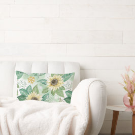 Almofada Lombar Modern Sunflowers Winter pattern