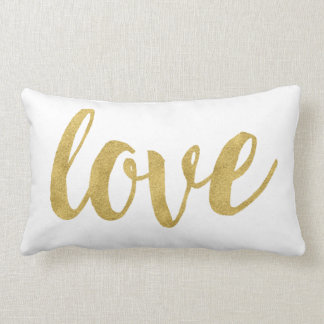 Almofada Lombar Moderna Mão Ativa Dourada E Decorativa XOXO