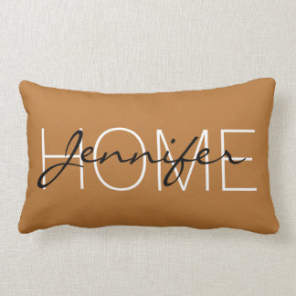 Almofada Lombar Monograma de cor de cobre