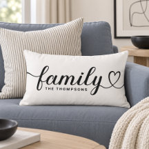 Monograma de Coração de Família em Script Branco C
