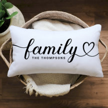 Monograma de Coração de Família em Script Branco C