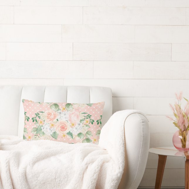 Almofada Lombar Monograma Eucalyptus Floral Russo Verde (Sofá)