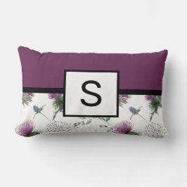 Almofada Lombar Monograma Floral Puro