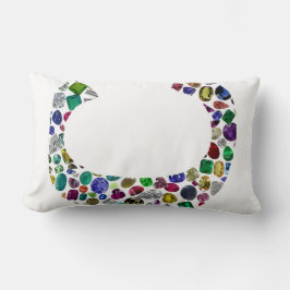 Almofada Lombar Monograma inicial - Letra C Trendência