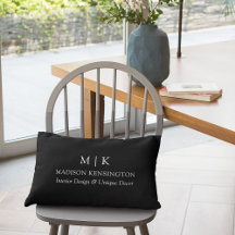 Monograma mínimo ou adicionar logotipo preto