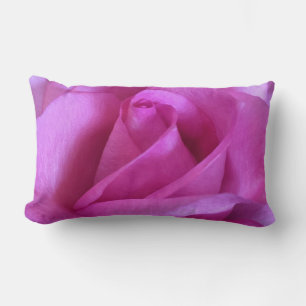 Almofada Lombar Monograma personalizado de fotos de rosa-rosa púr