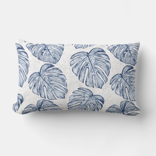 Almofada Lombar Monstera Palm Deixa Travesseiro lombar (Frente)