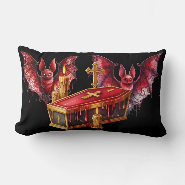 Almofada Lombar Morcegos Vampiros (Frente)