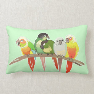 Almofada Lombar Mordente verde Conures