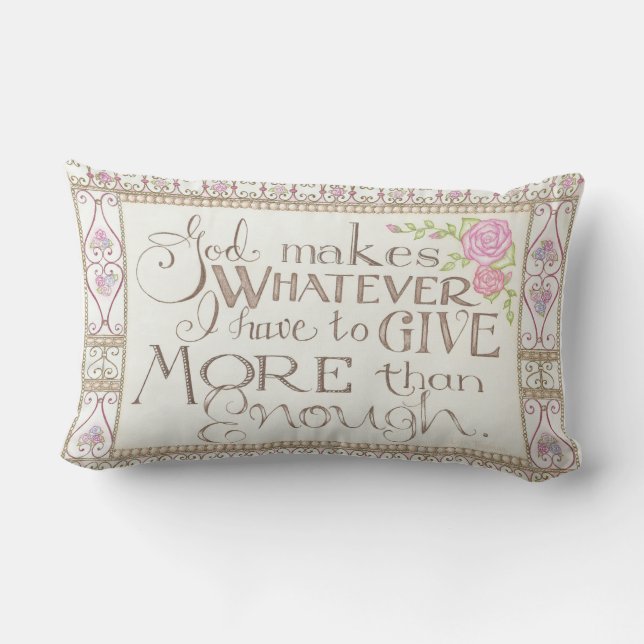 Almofada Lombar More Than Enough Throw Pillow (Verso)