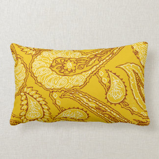 Almofada Lombar Mostarda Amarelo-Amarelo-Impressão de Verão