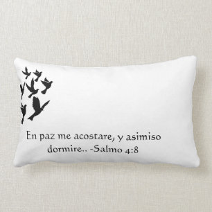 Almofada Lombar Mostre em silhueta o 4:8 do salmo dos pássaros no