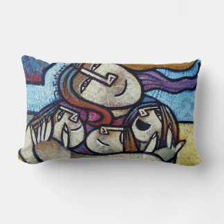 Almofada Lombar Mothers Hug - Contemporary Cubist Lumbar Pillow
