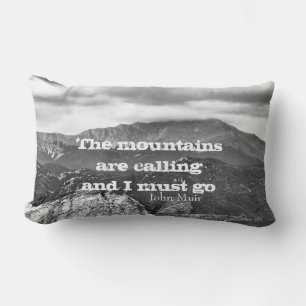 Almofada Lombar Muir cita arte da paisagem travesseiro decorativo