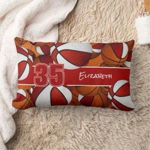 Almofada Lombar muitas bolas de basquete, decoração de salas espor