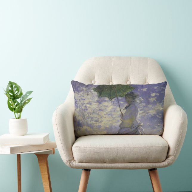 Almofada Lombar Mulher com Guarda-Sol de Claude Monet, Arte Antigo (Cadeira)