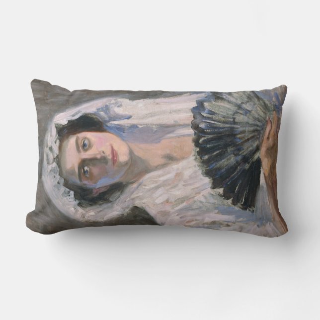 Almofada Lombar Mulher legante com ventilador negro (Fujishima Tak (Frente)