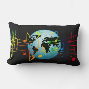 Almofada Lombar Música Pelo Mundo, design popular popular