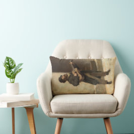 Almofada Lombar Músico de rua com violão (por Gerolamo Induno)