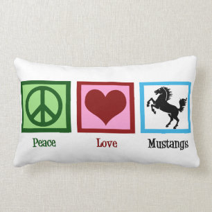 Almofada Lombar Mustang do amor da paz
