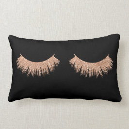 Almofada Lombar Na moda Moderno Eyelashes Pretos Travesseiro decor
