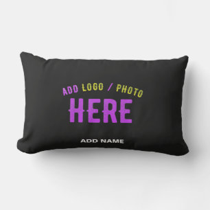 ALMOFADA LOMBAR NA MODA MODERNO PERSONALIZÁVEL NEGRO VERIFICADO CO