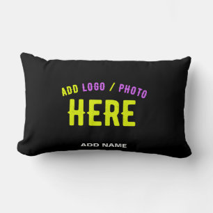 ALMOFADA LOMBAR NA MODA MODERNO PERSONALIZÁVEL NEGRO VERIFICADO CO
