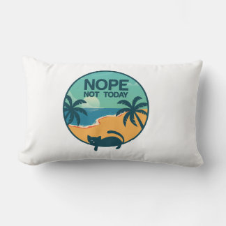 Almofada Lombar não hoje, gato | design para amantes de gatos