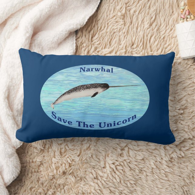 Almofada Lombar Narwhal - Save The Unicorn (Cobertor)