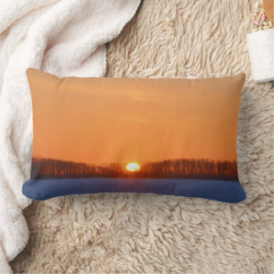 Almofada Lombar Nascer do sol sobre a pradaria Manitoba, Canadá