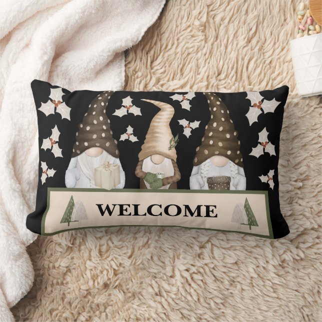 Almofada Lombar Natal Gnomos de inverno (Cobertor)