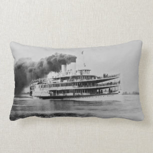 Almofada Lombar Navio a vapor dos grandes lagos do vintage o
