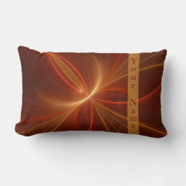 Almofada Lombar Nome das Cores Quentes Modernas Fractais de Abstra