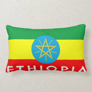 Almofada Lombar nome do texto do país da bandeira de Etiópia