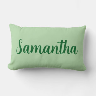 Almofada Lombar Nome Personalizado verde - Personalizado