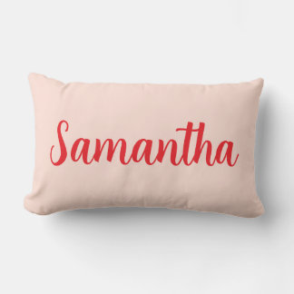 Almofada Lombar Nome Personalizado vermelho - Personalizado