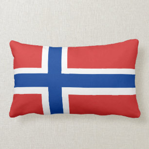 Almofada Lombar Noruega/acento norueguês bandeira de Norge (nenhu